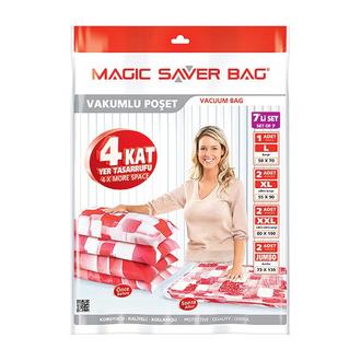Magic Saver Bag Vakumlu 7'li Saklama Poşeti