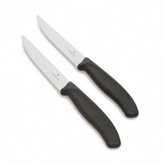 Victorinox 2'li Biftek Bıçak Seti - Siyah