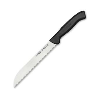 Pirge Ecco Ekmek Bıçağı Pro Dişli - Siyah / 17,5 cm