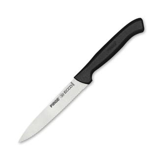 Pirge Ecco Sebze Bıçağı Sivri Dişli - Siyah/12 cm