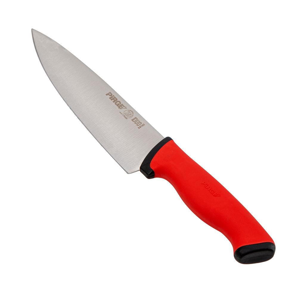  Pirge Duo Şef Bıçağı - Kırmızı/19 cm