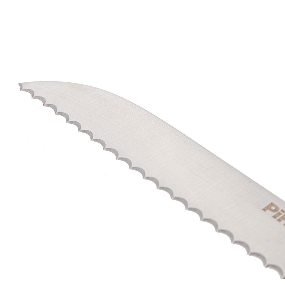  Pirge Duo Ekmek Bıçağı Pro Dişli - Kırmızı - 17,5 cm