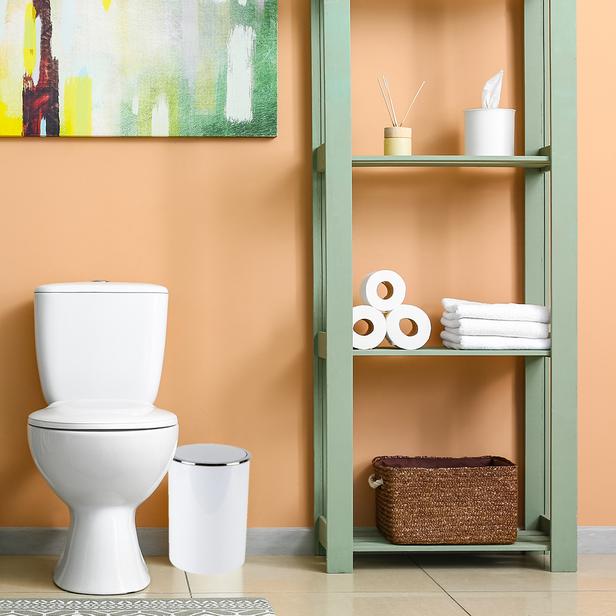  Primanova Lenox Çöp Kovası - Beyaz - 6 lt