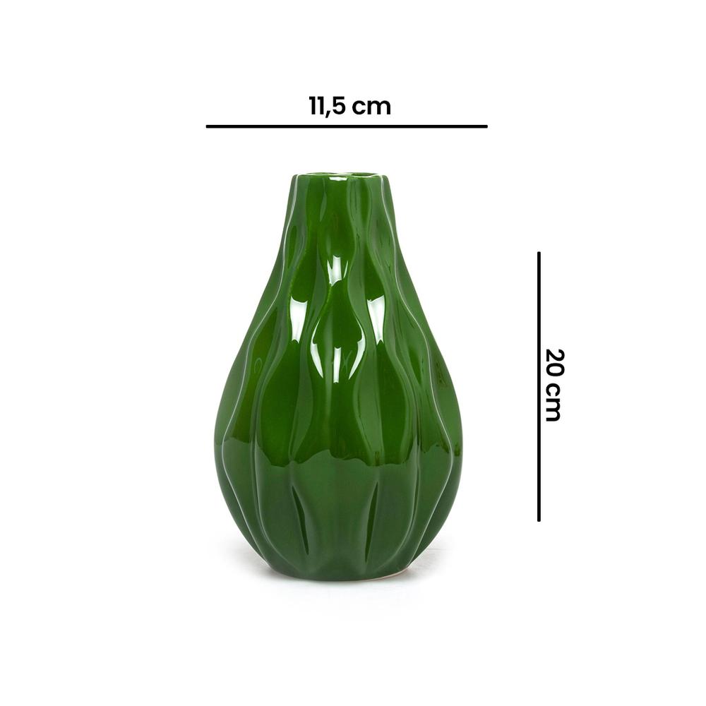  Ang Design Magnolia Vazo - Eskitme Yeşil
