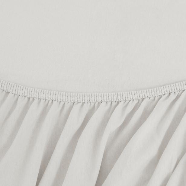  Nuvomon Tek Kişilik Pamuklu Penye Çarşaf Seti - Beyaz - 100x200 cm + 50x70 cm