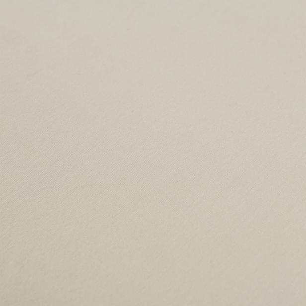  Nuvomon Tek Kişilik Pamuklu Penye Çarşaf Seti - Taş - 100x200 cm + 50x70 cm