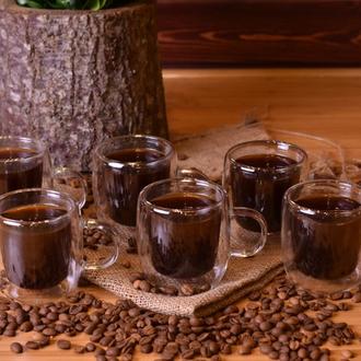 Taşev Kiki Çift Cidarlı 6 Parça Kahve Fincan Seti