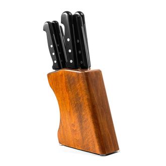 Pirge Superior 6'lı Bloklu Bıçak Seti - Siyah