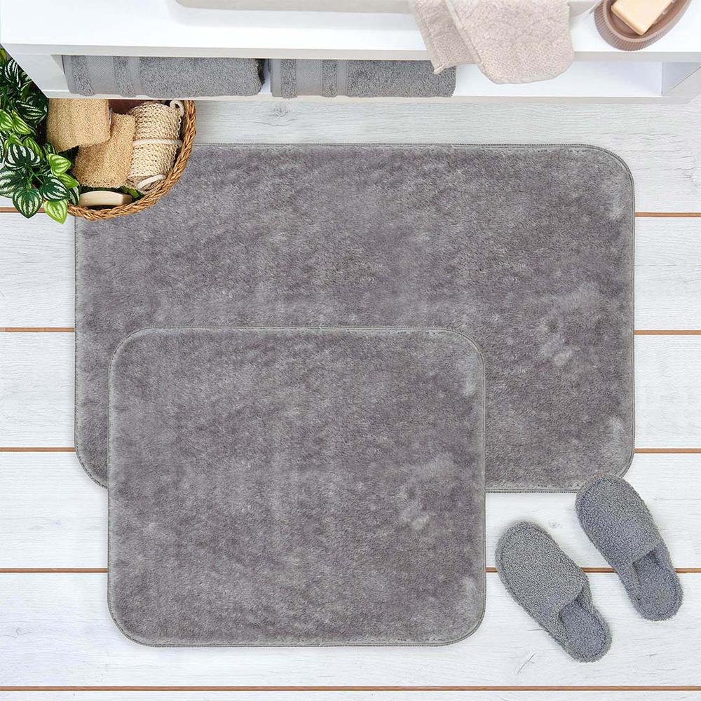 Nuvomon Post 2'li Klozet Takımı - Açık Gri - 60x90 cm + 50x60 cm
