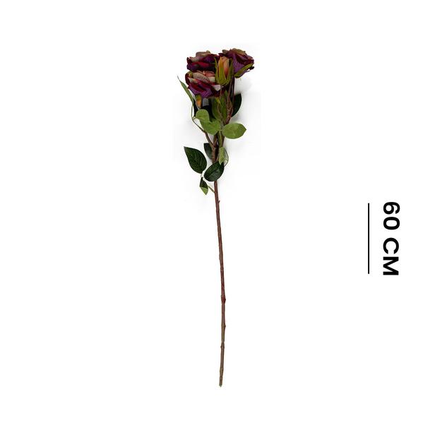 Q-Art Rose Yapay Çiçek - Kahverengi