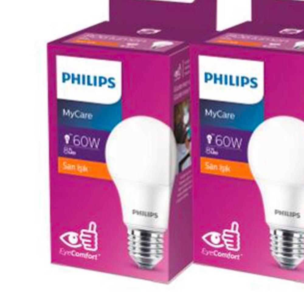 Philips LedBulb 8-60W 806Lm E27 New Gen 3’Lü Ampul – 2700K - Sarı Işık