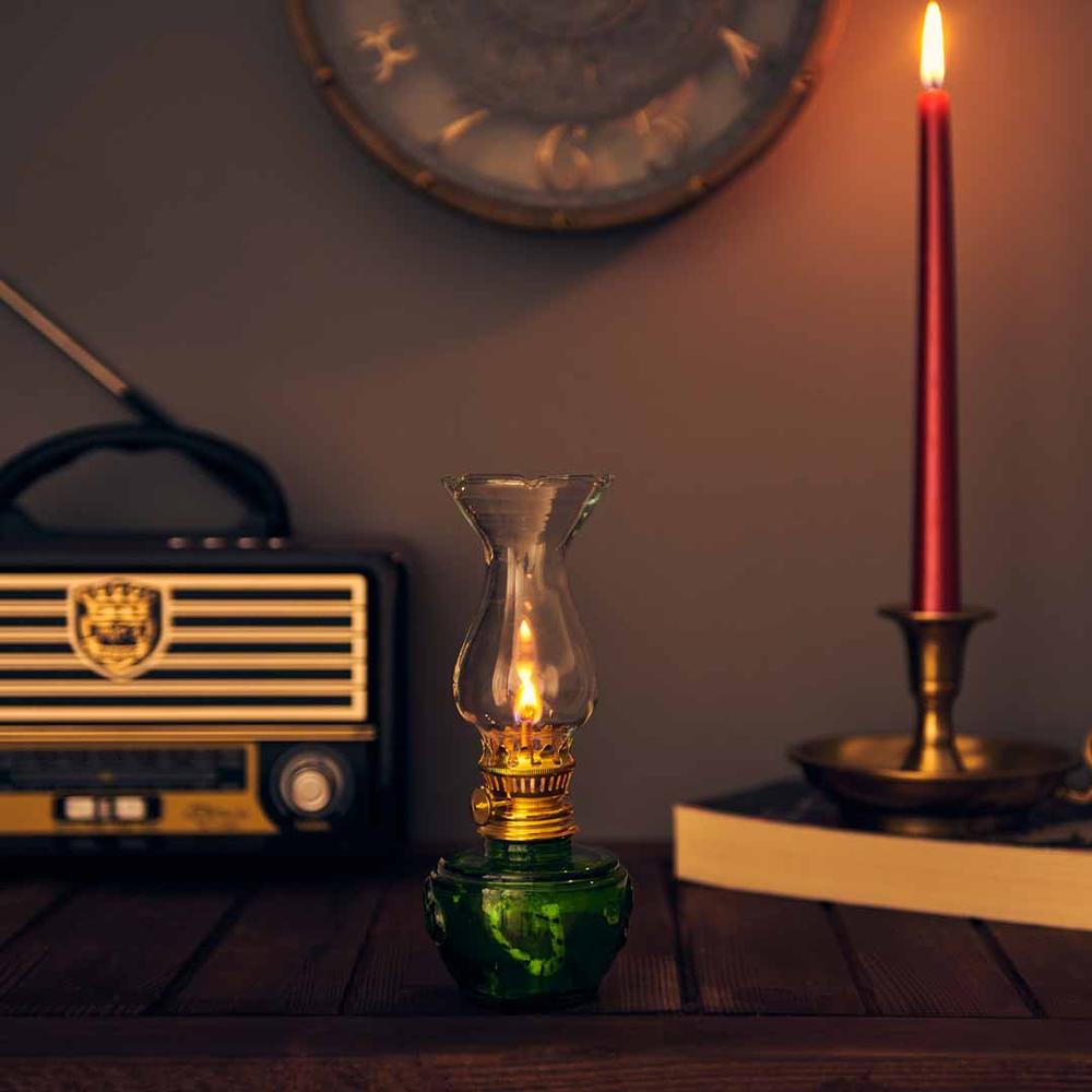  Retro Time Vintage Gaz Lambası - Yeşil