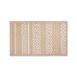  Nuvomon Bluenity Hat Doğal Pamuk 2'li Banyo Paspası - Beyaz - 50x60 cm + 60x100 cm