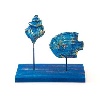 Q-Art Dekoratif Blue Ocean Biblo - 26 cm